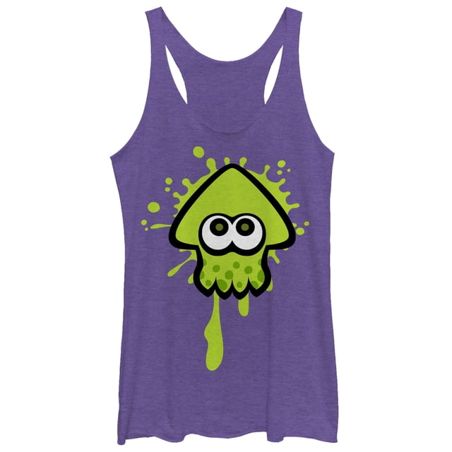 Women's Nintendo Splatoon Inkling Squid Racerback Tank Top Purple ...