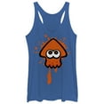 thumbnail image 1 of Women's Nintendo Splatoon Orange Inkling Squid Racerback Tank Top Royal Blue Heather X Large, 1 of 3