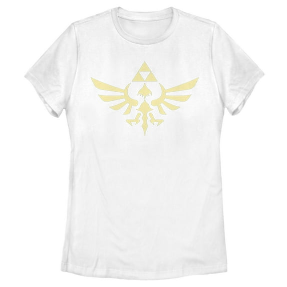Women's Nintendo Triforce Graphic Tee White Large