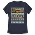thumbnail image 1 of Women's Nintendo Ugly Christmas Legend of Zelda Graphic Tee Navy Blue 2X Large, 1 of 4