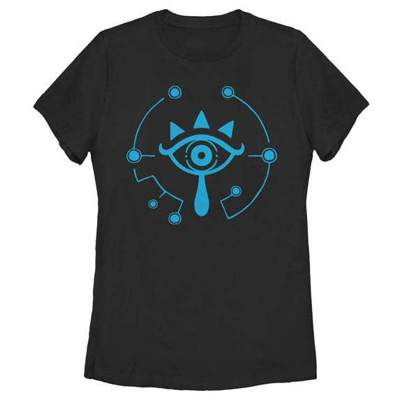 Women's Nintendo Zelda Breath of the Wild Eye Graphic Tee Black 2X Large