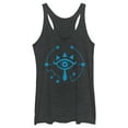 thumbnail image 1 of Women's Nintendo Zelda Breath of the Wild Eye  Racerback Tank Top Black Heather X Large, 1 of 3