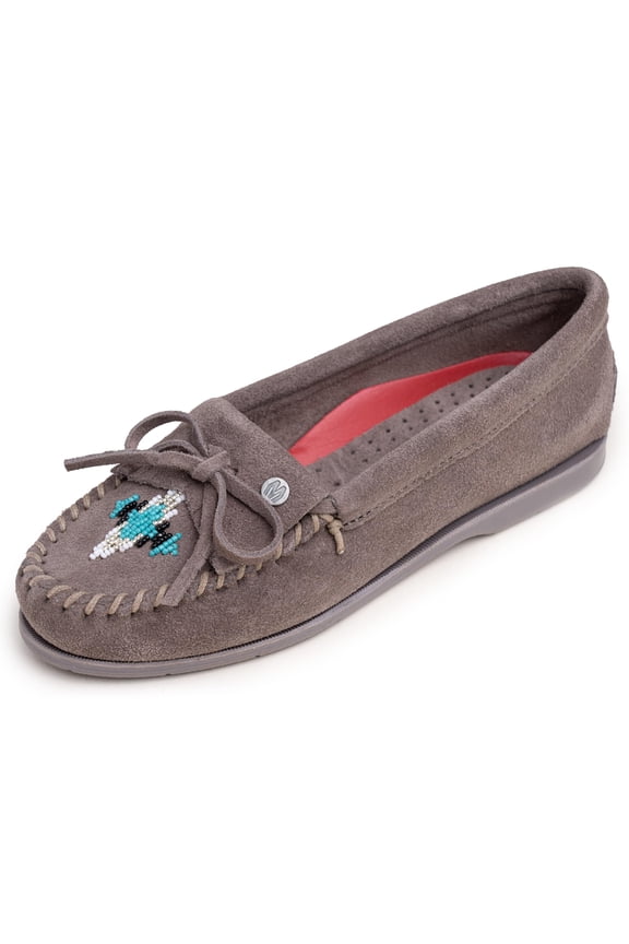 Women's Nizhoni Moc, Grey, Size 7