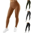 thumbnail image 1 of Women's No Front Seam Leggings Ruched High Waist Yoga Workout Pants, 1 of 8