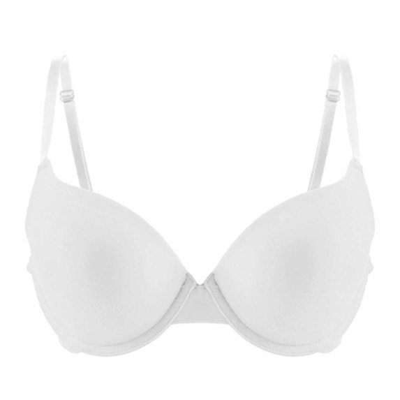 Women's No Padding Underwire Bralettes Comfortable Natural Support Everyday Bras Deep V Push up Lingerie