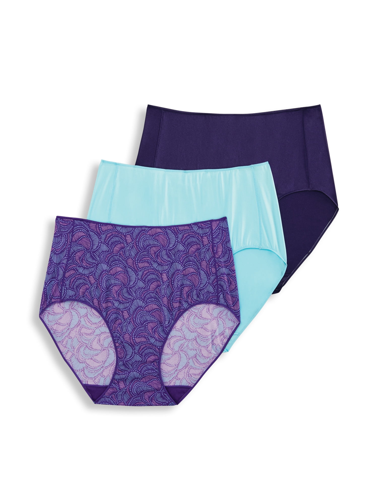 Women's No Panty Line Hip Brief Panties - 3 Pack 