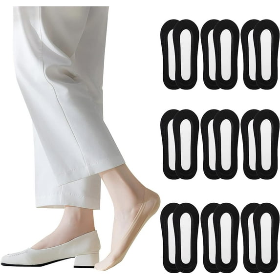 Women's No Show Liner Socks-Women's Invisible Socks Low-cut Footies for Flats High Heels,Hidden,Loafer