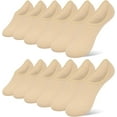 thumbnail image 1 of Women's No Show Socks 6-9 Pairs Casual Thin Non Slip Flat Boat Line No Show Socks, 1 of 1