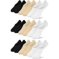 thumbnail image 1 of Women's No Show Socks 6-9 Pairs Casual Thin Non Slip Flat Boat Line No Show Socks, 1 of 1