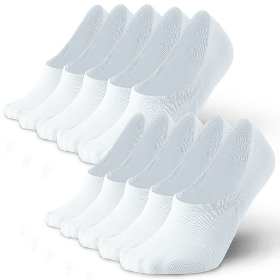 Women's No Show Socks - Breathable Cotton Blend, Moisture Wicking, Comfortable for Casual, Yoga, Home & Office - Cute Multi-Color Pack (Pink, Blue)