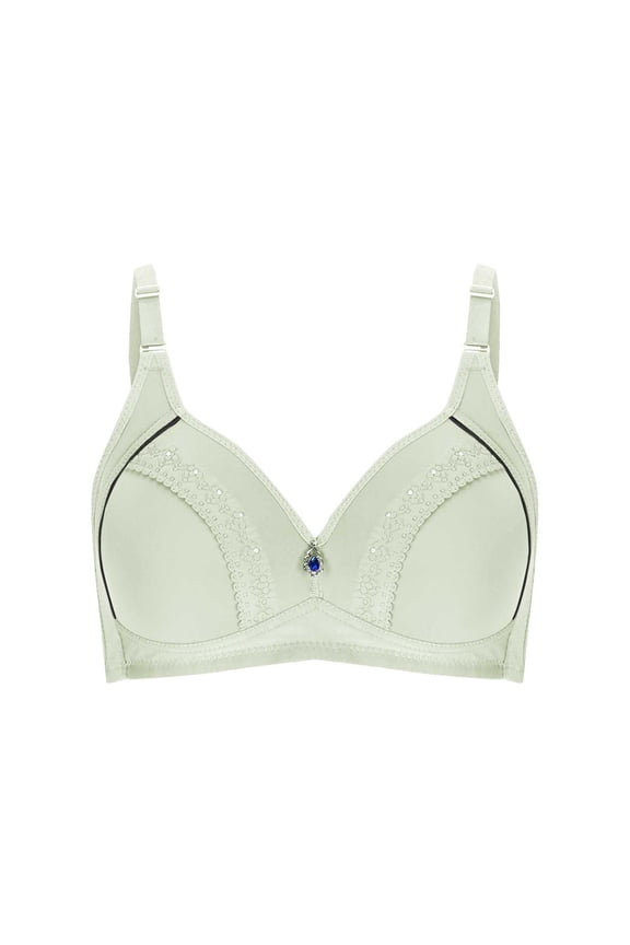 Women's No Underwire Push Up Bra with Padded Shoulder Straps Seamless Comfortable Breathable Everyday Bra