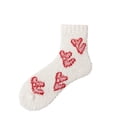 thumbnail image 1 of Women's Non-Shedding Winter Socks Plush Coral Fleece Mid-Calf Socks Thickened Warm Sleeping Socks Cozy Soft House Socks Fuzzy Bedroom Essentials, 1 of 2