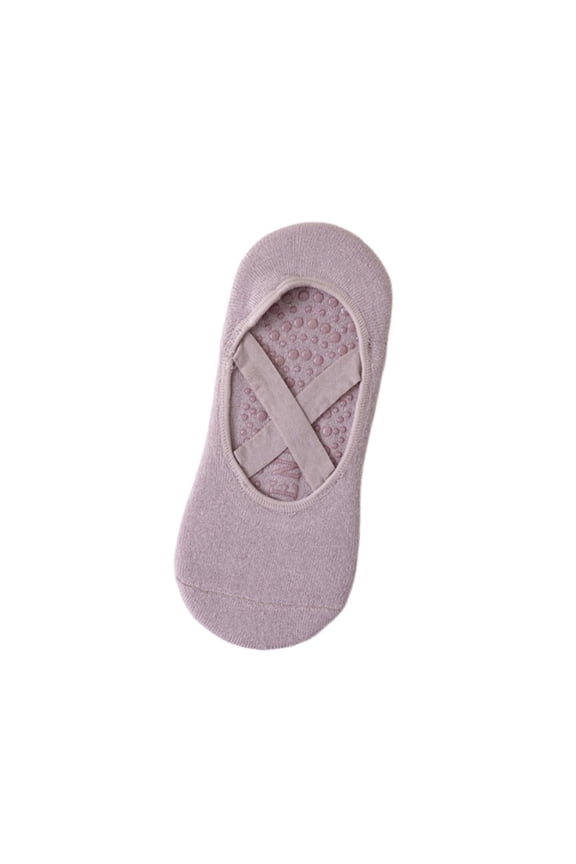 Women's Non Grip Socks - Yoga Pilates Socks for Barefoot Workouts, Barre Ballet Dance Anti-Skid Ankle Socks with Secure Traction, One Size Fits Most