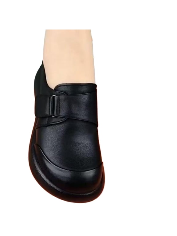 Women’s Non-Slip Waterproof Work Shoes, Oil-Resistant Kitchen Chef Shoes, Lightweight Flat Slip-On Safety Shoes for Restaurant, Hospital, Cleaning & Daily Work