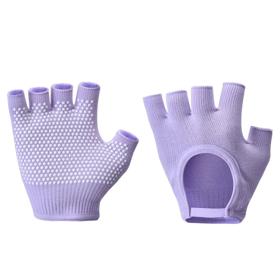 Women's Non-Slip Yoga Gloves with Grips Open Back Fingerless Design for Pilates Barre Aerial Yoga Professional Workout Fitness Equipment