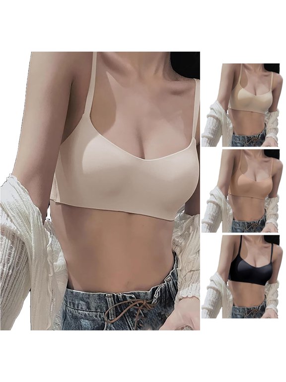 Women's Non Underwire Comfortable Breathable Push Up Sag Seamless Bra Keyhole Sports Bra S