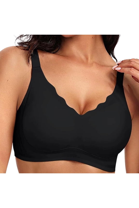 Women's Non - Underwire Comfortable Push - Up Non - Thin Bottom Bra