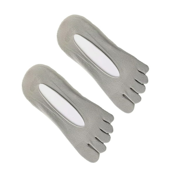 Women's Not Show Toe Socks Invisible Low Cut Liner Socks with Toes Separated for Athletic Running Five Finger Sock