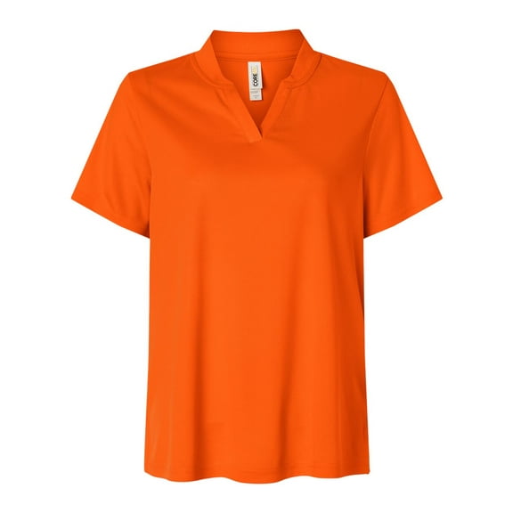 CORE365 CE108W Women's Nova Performance Pique Polo-Campus Orange-3XL