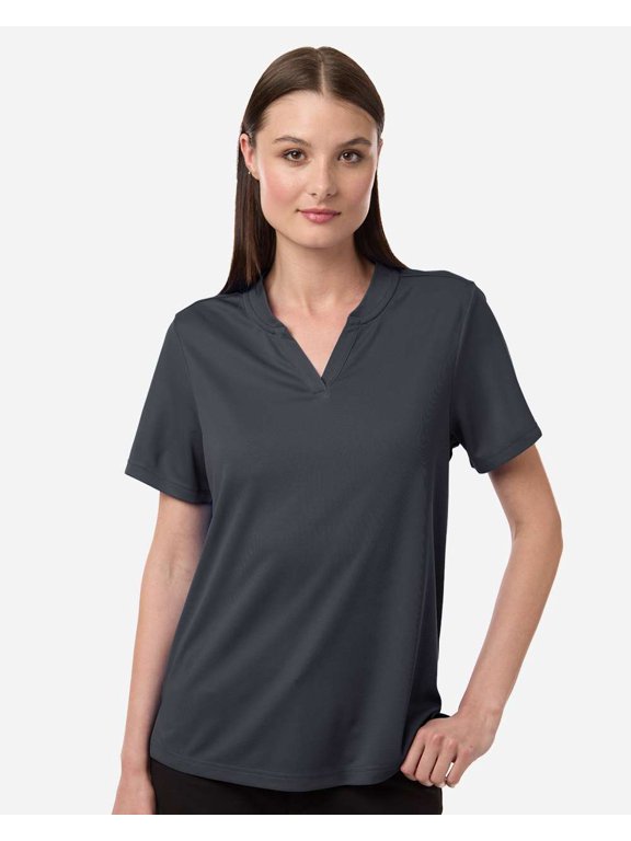 CORE365 CE108W Women's Nova Performance Pique Polo-Carbon-XS
