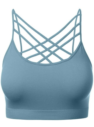 The Lovely Women & Plus Front V-Lattice Bralette with Adjustable Straps and  Removable Bra Pads : : Clothing, Shoes & Accessories