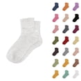 thumbnail image 1 of Women's Novelty Glitter Slouch Socks 2025 Comfortable Cute Trendy Casual Stretch Mid Calf Socks, 1 of 4