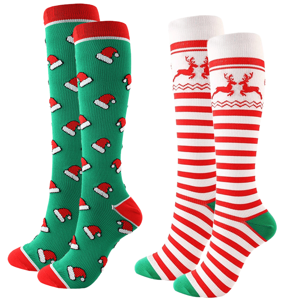 Women's Novelty Socks Knee High Christmas Socks Funny Holiday Socks