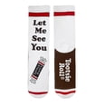 thumbnail image 1 of Women’s Novelty Tootsie Roll Crew Socks, Crazy Funny Cotton Dress Socks Gift - Let Me See U Tootsie, 1 of 4
