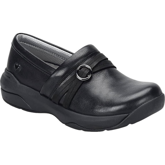 Women's Nurse Mates Ceri Slip On Black Leather 6.5 W