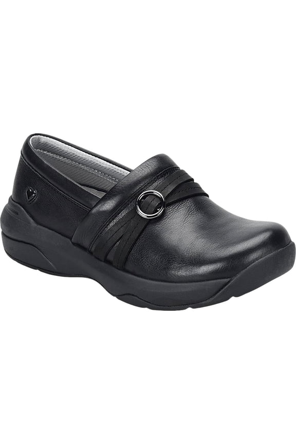 Women's Nurse Mates Ceri Slip On Black Leather 6.5 W