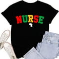 thumbnail image 1 of Women's Nurse Shirts Funny Nurse Life Short Sleeve T-Shirt Top100% cotton, 1 of 5