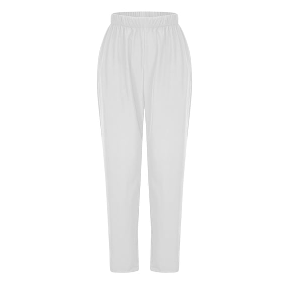 Women's Nurse Uniform Pants Trousers Slacks Long Pants for Women Clinic Maid Protective Clothing Workwear Medical Scrubs Hospital Duty Essentials | Aestivo,White L