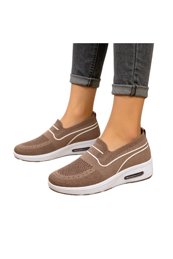 Women's Nursing Shoes Air Cushion Nurse Shoes Orthopedic Wedge Sneakers Rocker Walking Shoes Platform Wedge Sneakers