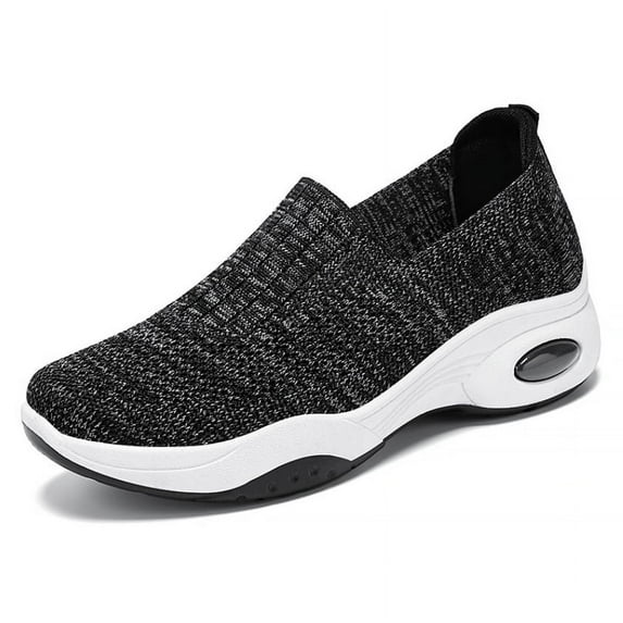 Women's Nursing Shoes - Air-Cushioned Orthopedic Wedge Sneakers, Diabetic-Friendly with Rocker Sole, Platform Toning for Walking