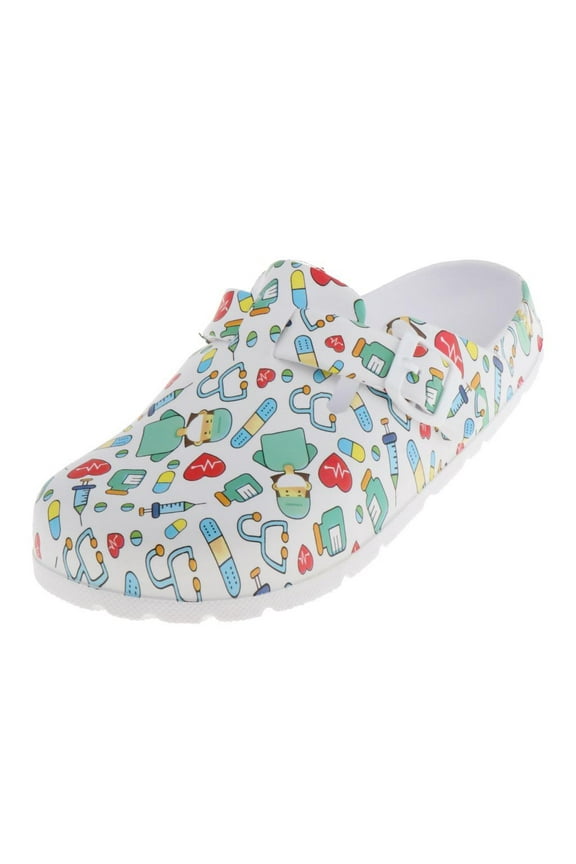 Women's Nursing Shoes Waterproof Resistant Clogs Outdoor Slippers - 7