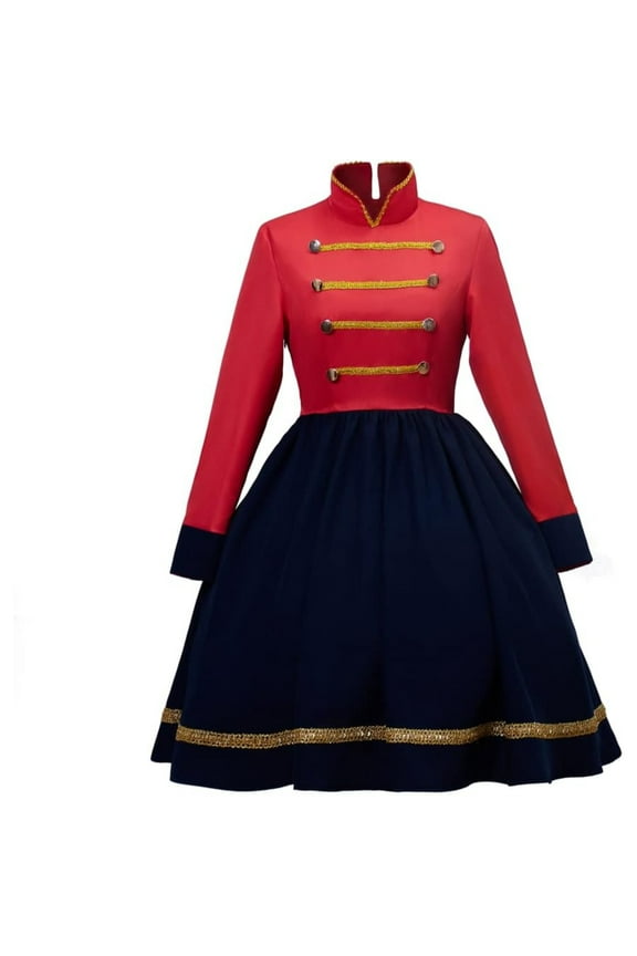Women's Nutcracker Christmas Toy Soldier Uniform Dress