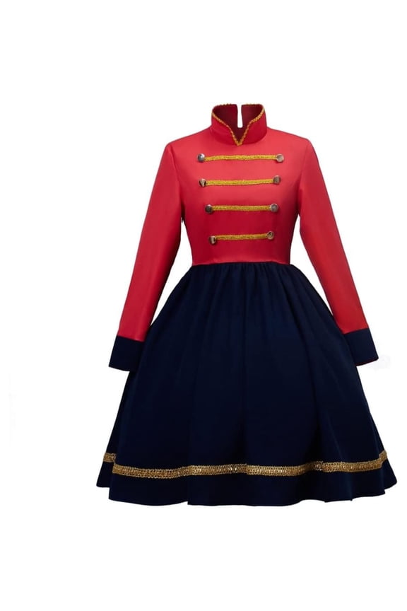 Women's Nutcracker Dress Christmas Toy Soldier Uniform Dress