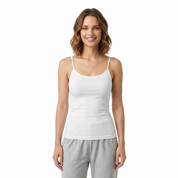 COUVER Women's Seamless Camisole Top White 1-Pack One Size