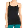 thumbnail image 1 of Women's Nylon Camisole Top Plus Size, Black, 1 of 1
