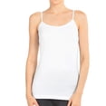 thumbnail image 1 of Women's Nylon Camisole Top Plus Size, White, 1 of 1