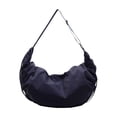 thumbnail image 1 of Women's Nylon Crescent Dumpling Bag - Large Capacity Crossbody & Shoulder Bag with Pleated Tassels, Water-Repellent, Stylish Design for Commute, Shopping & Daily Use Blue, 1 of 6