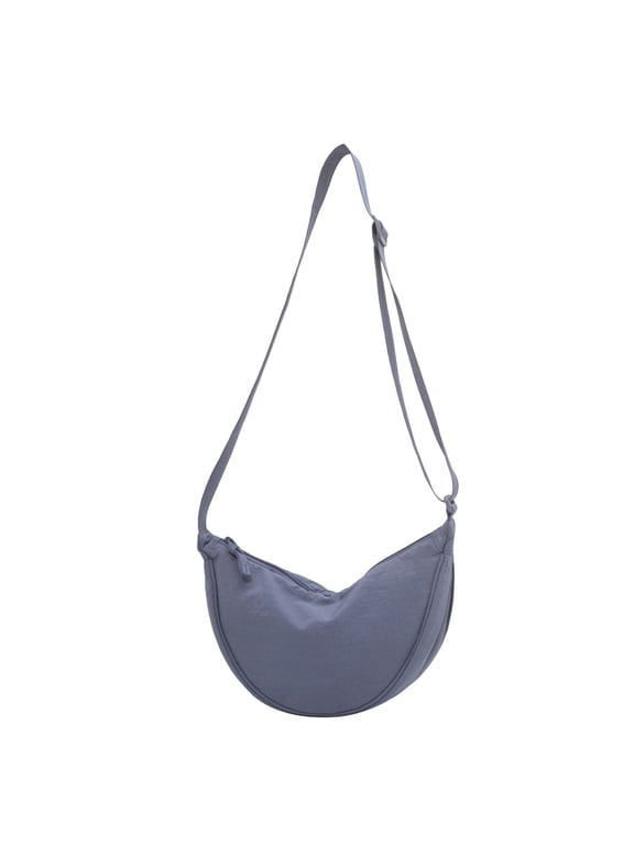 Women's Nylon Crossbody Dumpling Bag Waterproof Shoulder Bag Versatile Lightweight Tote for Daily Use