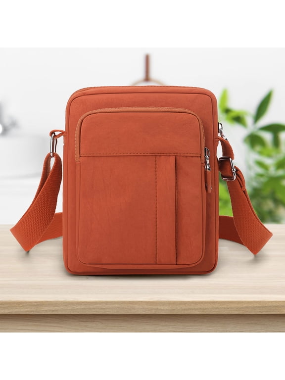 Women's Nylon Crossbody Shoulder Bag Lightweight Water Resistant Multi-pocket Travel Purse Handbag
