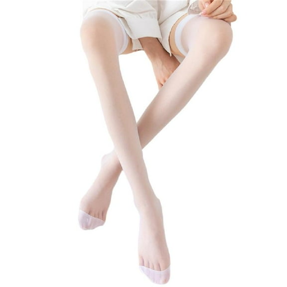 Women's Nylon Thigh High Stockings Summer Sheer Over Knee Stockings Hosiery