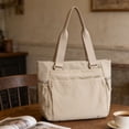 thumbnail image 1 of Women’s Nylon Tote Bag Shoulder Handbag - Commute Casual Large Capacity Lightweight Water- Work Purse Everyday Carryall Versatile Style, 1 of 5