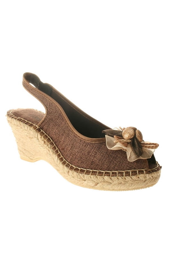Women's ORGANZA Sandals BROWN 36 M EU 5.5-6 M
