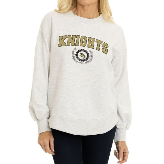 Women's  Oatmeal UCF Knights Yvette Pullover Sweatshirt