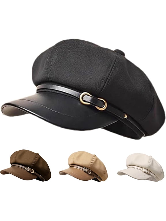 Women's Octagonal Hat Beret Women Trendy Cute Dress Hats Fall Ladies Coraline Hat Fashion 1Pcs