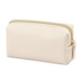 thumbnail image 1 of Women's Octagonal Makeup Bag Travel Portable Wash Bag Leather Toiletry Organizer Pouch Small, 1 of 2