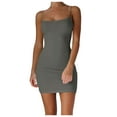 thumbnail image 1 of Women's Off Shoulder Mesh Sleeve Mini Dress - Sexy Stretch Bodycon - Zipper Slit - XS-XL Sizes, 1 of 5